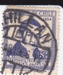 Stamps Chile -  Centenario del fallecimiento del presidente J.J.Prieto