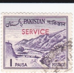 Sellos de Asia - Pakist�n -  Paso de Khyber -SERVICE