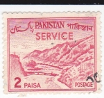 Stamps Pakistan -  Paso de Khyber -SERVICE