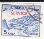 Stamps Pakistan -  Paso de Khyber -SERVICE