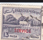 Sellos del Mundo : Asia : Pakistan : Jardínes de Shalimar en Lahure -SERVICE