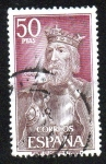 Sellos de Europa - Espaa -  Personajes españoles - Conde Fernán González