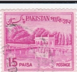 Stamps Pakistan -  Jardínes de Shalimar en Lahure 
