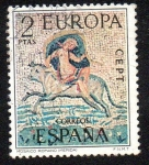 Stamps : Europe : Spain :  EUROPA - Mosaico romano (Mérida)