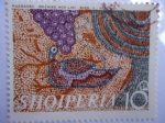 Stamps : Europe : Albania :  Mosaico de Ave Acuática y Uvas- Mosaicos del Siglo V y VI - Shoiperia