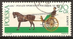 Sellos de Europa - Polonia -  Carruajes de caballos en el Museo Lancut : Gig, alrededor del siglo XX.