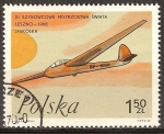 Stamps Poland -  11 º Campeonato Mundial de Vuelo a Vela, Leszno. Planeadores.