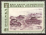 Stamps Poland -  25aniv del Ejército Popular de Polonia.