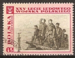 Stamps Poland -  25aniv del Ejército Popular de Polonia.