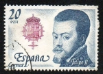 Stamps Spain -  Reyes de España. Casa de Austria. Felipe II