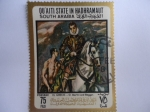 Stamps Yemen -  Aden-Protectorados-South Arabia-Pintura: de El Greco- St. Martín  and  Beegar (San Martín de Loba y 