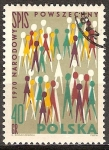 Stamps Poland -  Censo Nacional de Población Pictograma.