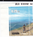 Stamps Spain -  Al filo de lo imposible-Bici de montaña    (G)