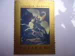 Stamps Poland -  Pintura.- Abraham  Hondius.