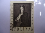 Stamps : Europe : Poland :  Pinturas polacas - "Leonia Bluhdorn" - Oleo:Henryk Reodakowski- Portret P. De Romanet.