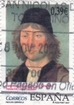 Stamps Spain -  autoretrato atribuído a Pedro  Berruguete    (G)