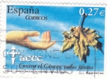 Sellos de Europa - Espaa -  Contra el cancer todos juntos    (G)