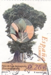 Stamps Spain -  Ficus de hoja de Magnolia    (G)