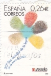 Stamps Spain -  50º Día mundial de la lepra     (G)