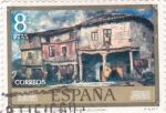Stamps Spain -  PINTURA -Casas de Botero en Lerma (Zuloaga)(G)