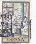Stamps Spain -  PINTURA -Decoradores de caretas  (Solana)   (G)