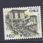 Stamps : America : Chile :  ascensor valparaiso