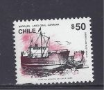 Stamps Chile -  barcaza lago general carrera