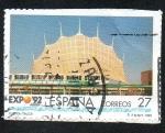 Sellos de Europa - Espa�a -  EXPO 92 - Puerta itálica