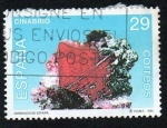 Stamps Spain -  Minerales de España - Cinabrio