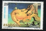 Stamps Spain -  Pintura española. Obras de Salvador Dalí. El gran masturbador