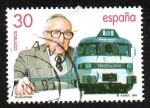 Stamps Spain -  Centenario del nacimiento de Alejandro Goicoechea, inventor del TALGO