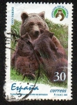 Stamps Spain -  Fauna española en peligro de extinción - Oso pardo