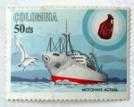 Stamps Colombia -  MOTONAVE ACTUAL