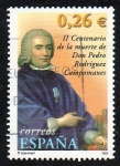 Stamps Spain -  II Centenario de la muerte de D. Pedro Rodríguez Campomanes