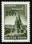 Stamps Hungary -  HUNGRIA - Budapest, con las riberas del Danubio, el barrio del castillo de Buda y la avenida Andráss