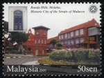 Sellos de Asia - Malasia -  MALASIA -  Melaka y George Town, ciudades históricas del Estrecho de Malacca