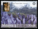 Stamps : Asia : Malaysia :  MALASIA -  Parque Nacional de Gunung Mulu