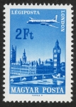 Stamps Hungary -  REINO UNIDO - Catedral y abadía de San Agustín e Iglesia de San Martín de Canterbury