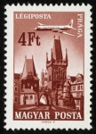 Stamps Hungary -  REPUBLICA CHECA - Centro histórico de Praga