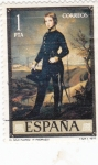 Stamps Spain -  PINTURA- El niño Florez (F. Madrazo)   (G)
