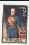 Stamps Spain -  PINTURA- Duque de San Miguel (F.Madrazo)   (G)