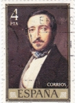 Stamps Spain -  PINTURA- Campoamor (F.Madrazo)  (G)
