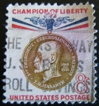 Stamps United States -  champion of liberty