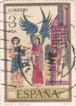Stamps Spain -  PINTURA CODICES- Catedral de Girona   (G)