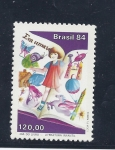Stamps Brazil -  dia del libro