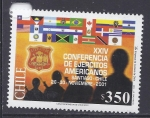 Stamps : America : Chile :  conferencia de ejercitos americanos