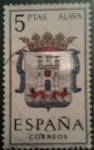 Stamps Spain -  Escudo provincia España (Álava)
