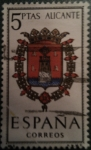 Stamps : Europe : Spain :  Escudo provincia España (Alicante)