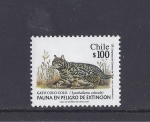 Stamps Chile -  fauna en peligro de extincion