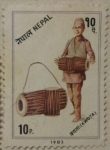 Stamps : Asia : Nepal :  instrumentos musicales nepal 1983